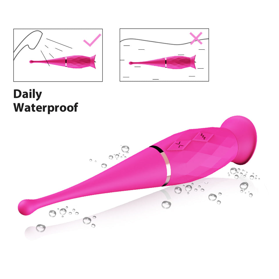 Dual Design G-Spot Mini Tongue Vibrator with Rabbit Ear