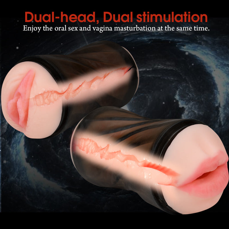 3D Realistic Dual-head Manual Masturbator Mesiya