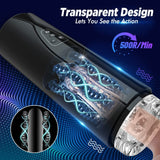 Automatic Male Masturbator Gyrating Strokers with 6 Lines Massage Beads