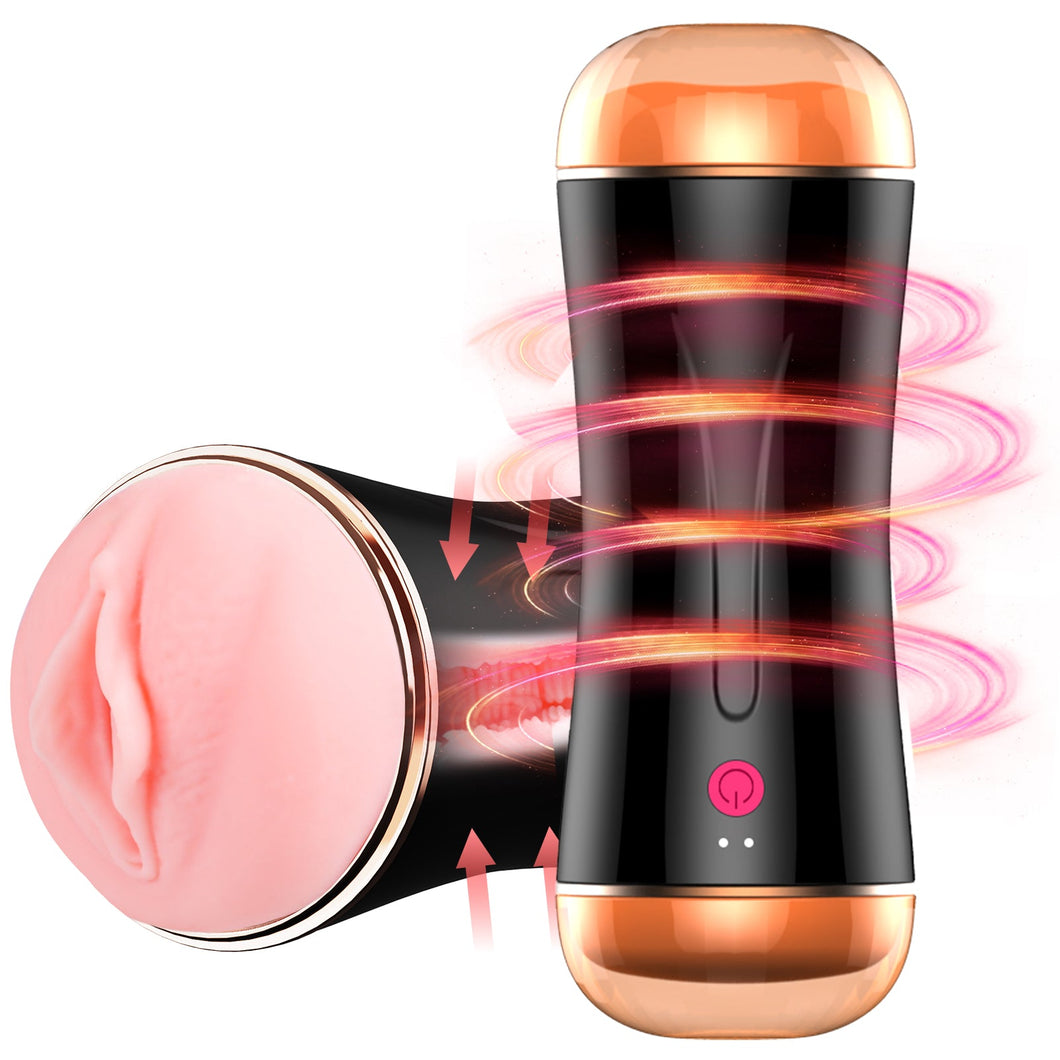 7 Vibration Modes Dual Heads 3D Realistic Masturbator
