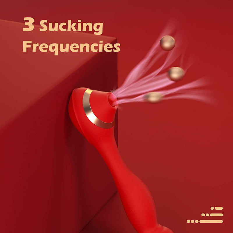 Finger Sucking Vibrator G Spot with 3 Sucking Modes and 7 Vibrating Modes