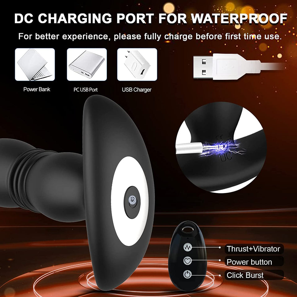 7 Vibrations & Thrusting Modes Prostate Massager