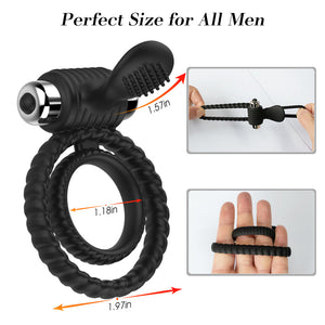 Dual Rings Penis Ring Male Enhancement