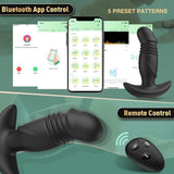 9 Vibration Modes Thrusting Anal Vibrator with Remote Control & APP
