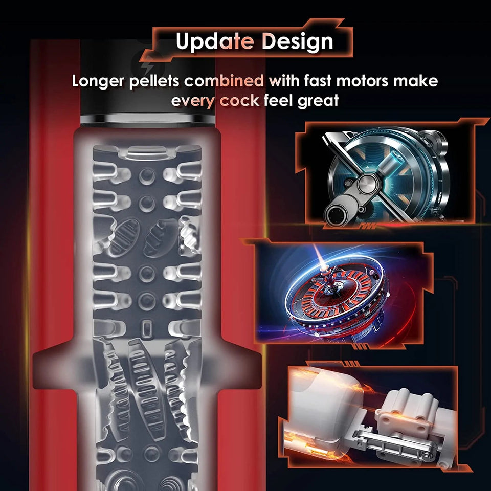 7 Thrusting & Vibration 3D Realistic Automatic Male Masturbator