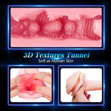 3D Realistic Stroker Masturbator Cup with 7 Thrusting Modes