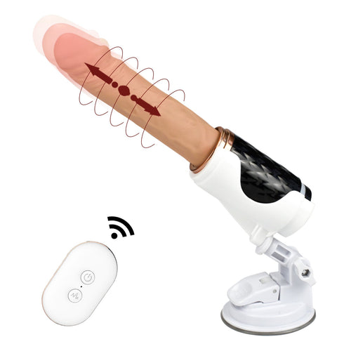 7 TELESCOPIC PATTERNS & 7 VIBRATING MODES Realistic Dildo Thrusting Sex Machine