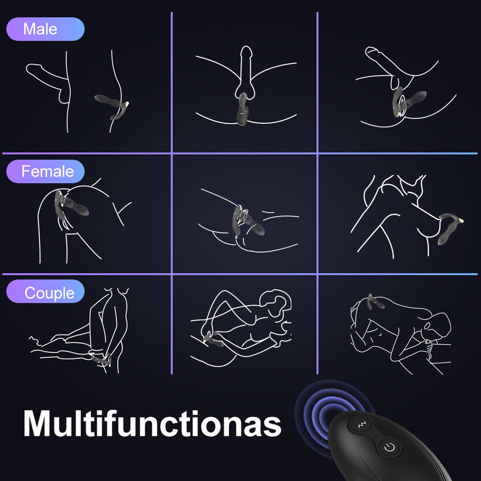 8 Thrusting & Vibrating Modes Anal Vibrator