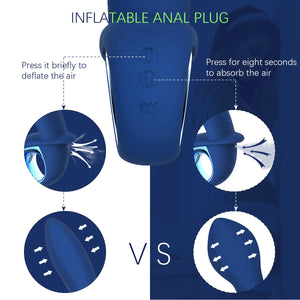 10 Modes G-spot Anal Vibrator Automatic Inflatable Prostate Massager