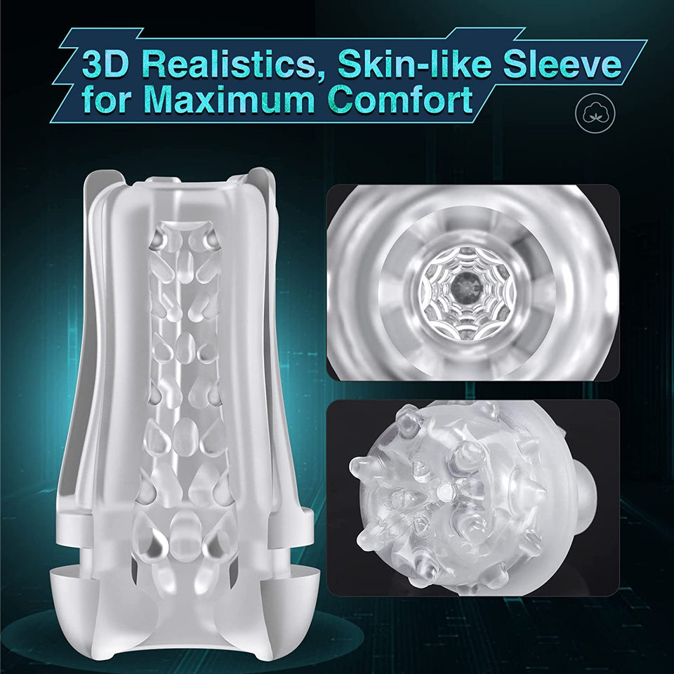 Automatic Sucking Male Masturbators Upgraded 7 Vibration & Suction Masturbators