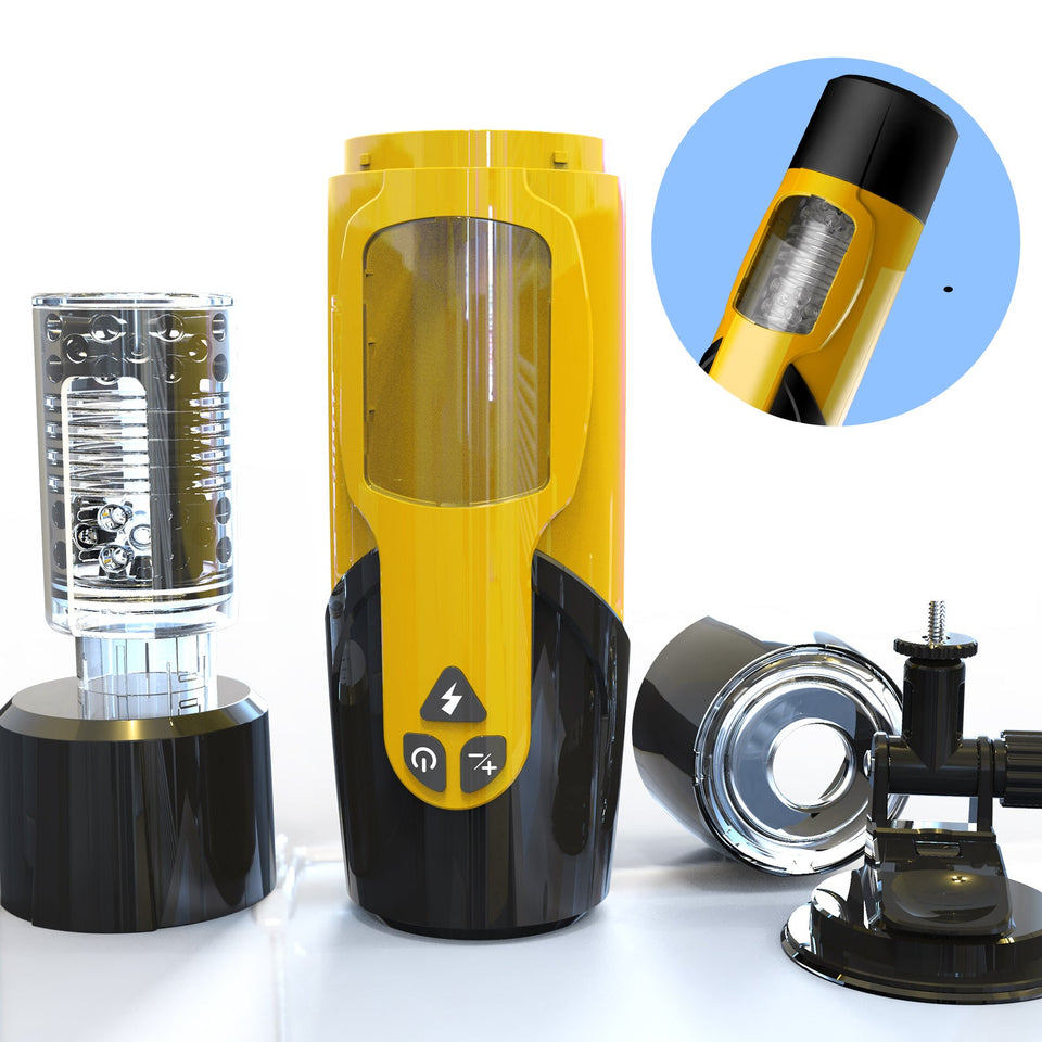 Ultra-realistic Automatic Multifunctional Masturbator - Yellow