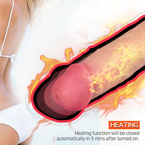 8.46In Thrusting Realistic Dildo Vibrator  with 7 Telescopic Modes Heating