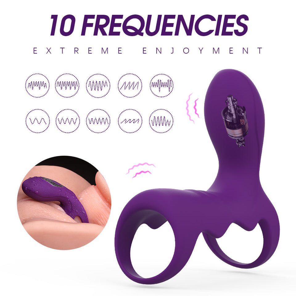 10 Frequencies Vibration Penis Ring