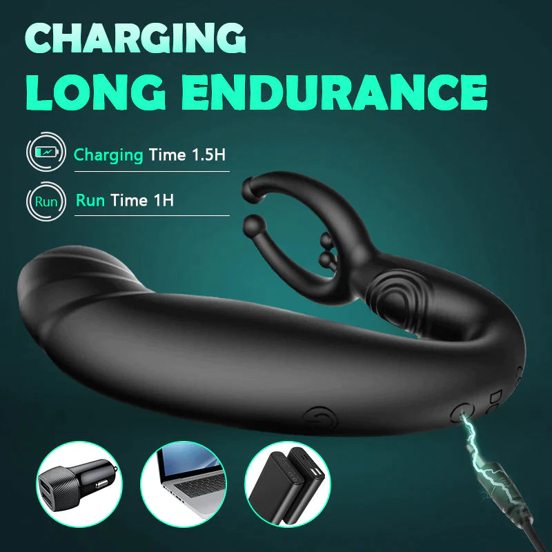 Hurricane No.1 Bead Massage P-spot 9 Vibrating Prostate Massager with Remote Control