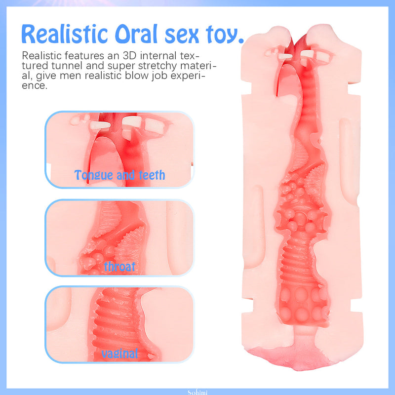 Realistic Oral Sex Toy Male Masturbator