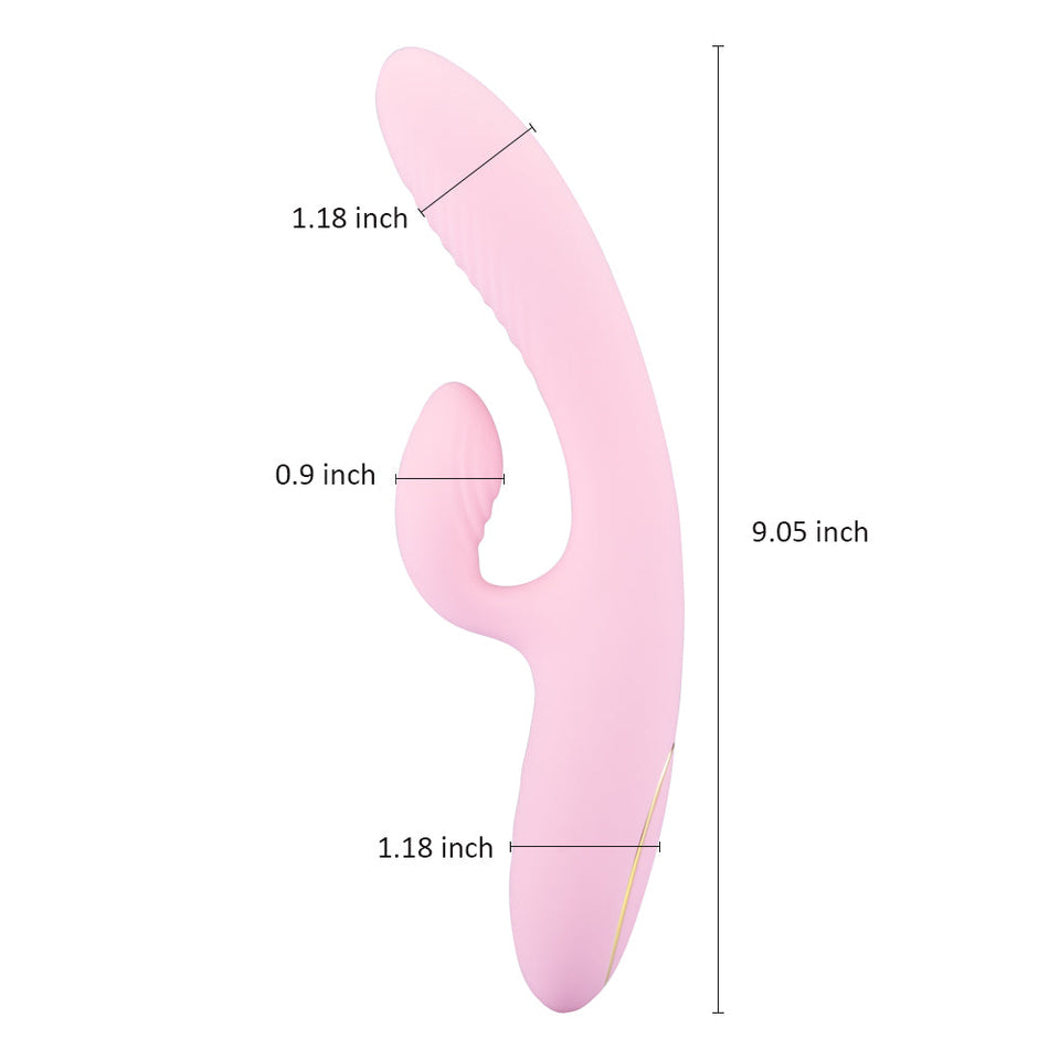 Heating Handheld Massager Vibrator-Pink