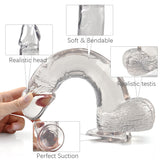 12 Inch Big Boy Dildo in Crystal Clear