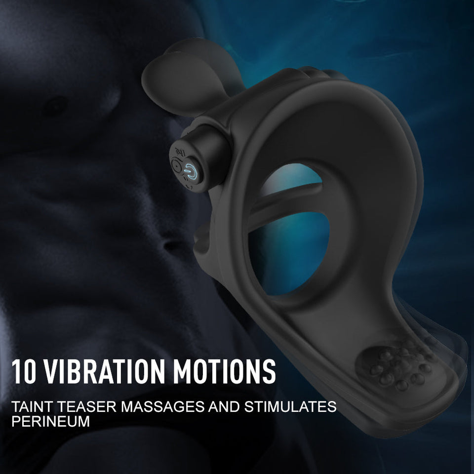 2 IN 1 Balls Dense Tickler Penis Cock Ring