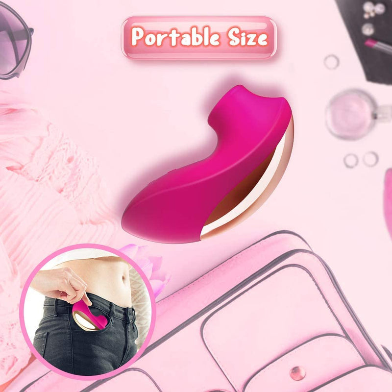 Portable Size 10 Powerful Vibration Mode Massager with Suction