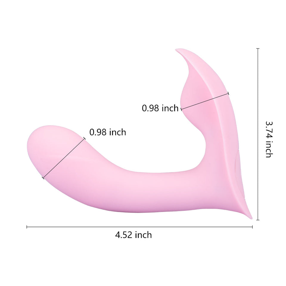 10 Vibrating Modes & 3 Wiggling Wearable Vibrator