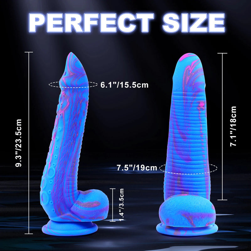 Silicone Huge Thick Dildo-9 Inches