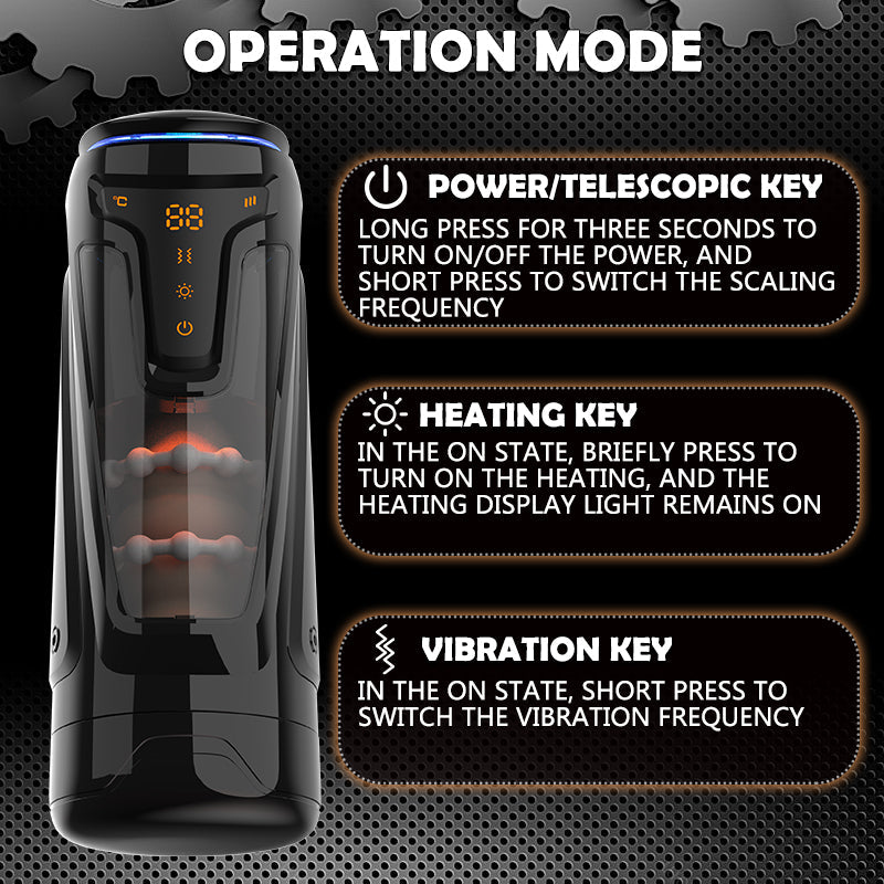 9-frequency Vibration & Rotating for Penis Stimulation Masturbator Cup