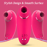 Mini Size Suction Vibrator with 9 Powerful Frequencies In Red