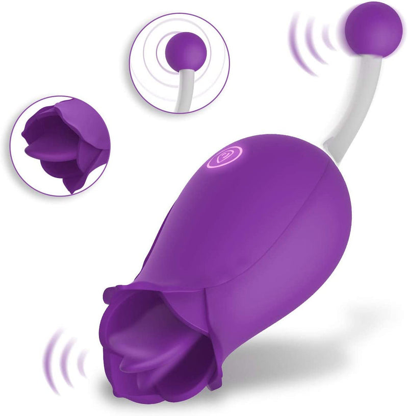 2 in 1 Licking & High-Frequency Clitoral Vibrator