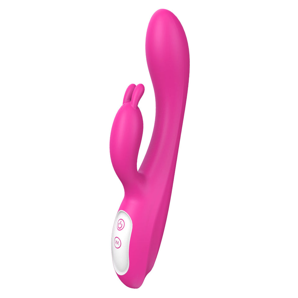 2 IN 1 G-Spot Vibrator Clit Stimulator 9 Vibration Mode with Heating