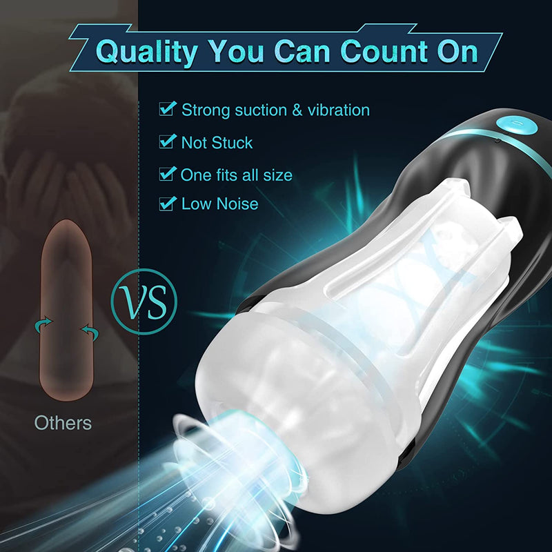 Automatic Sucking Male Masturbators Upgraded 7 Vibration & Suction Masturbators