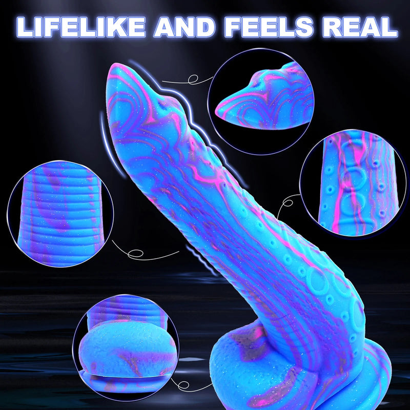 Silicone Huge Thick Dildo-9 Inches