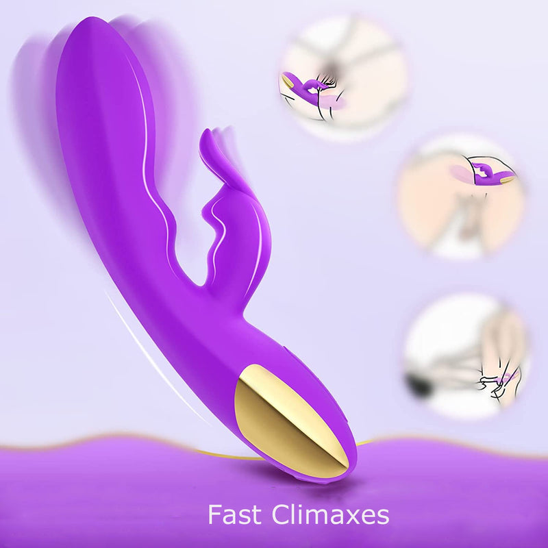 10 Speeds Triple G-spot Rabbit Anal Vibrator