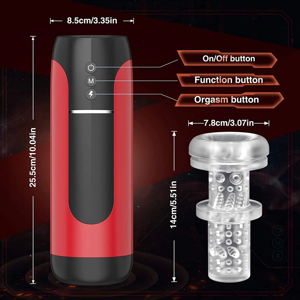 7 Thrusting & Vibration 3D Realistic Automatic Male Masturbator