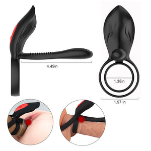 Dual Powerful Motor 10 Modes Dual Penis Ring