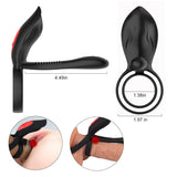 Dual Powerful Motor 10 Modes Dual Penis Ring