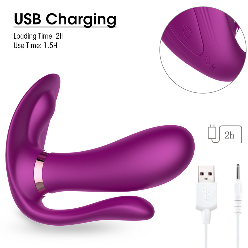 3 IN 1 Anal Vibrator Butt Plug With 9 Frequency Vibration