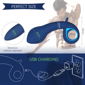 10 Modes G-spot Anal Vibrator Automatic Inflatable Prostate Massager