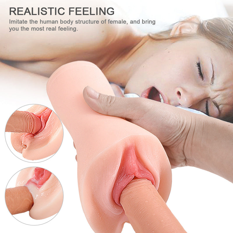 Lifelike Pocket Pussy Male Masturbator Toy with 3D Realistic Vagina