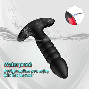 7 Thrusting & Vibrating Modes App Control Anal Plug Vibrator