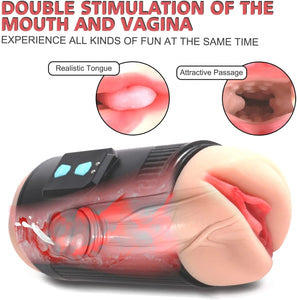 10 Vibrations Pussy Pocket Moaning Male Masturbator