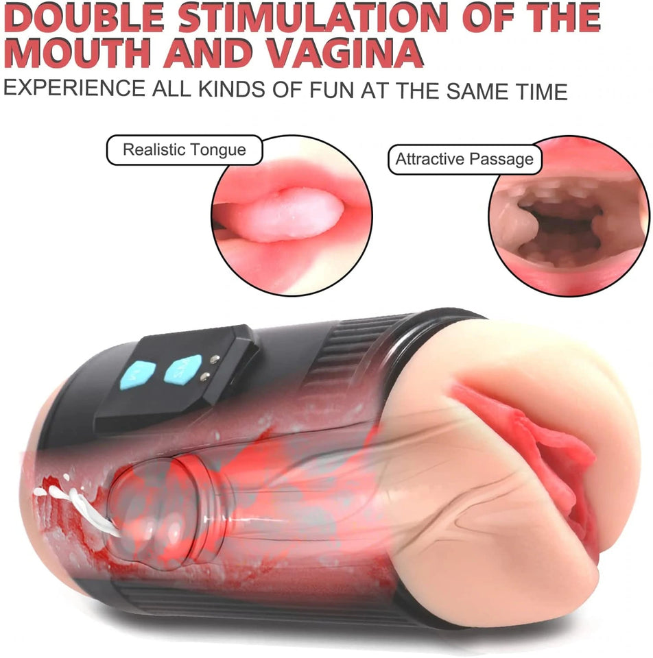 10 Vibrations Pussy Pocket Moaning Male Masturbator