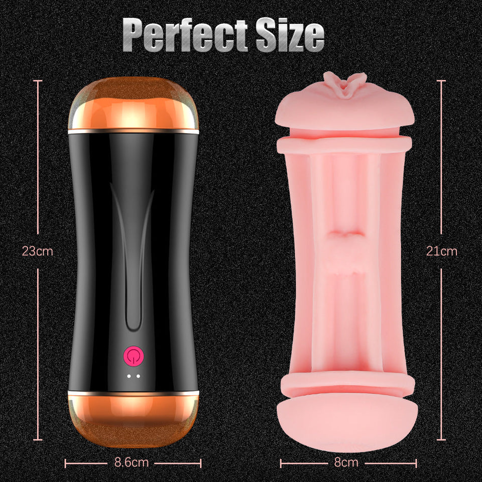 7 Vibration Modes Dual Heads 3D Realistic Masturbator