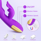 10 Speeds Triple G-spot Rabbit Anal Vibrator