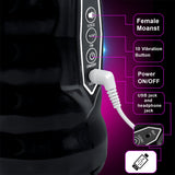 2 IN 1 Auto Dual Head Vibration Oral Masturbator
