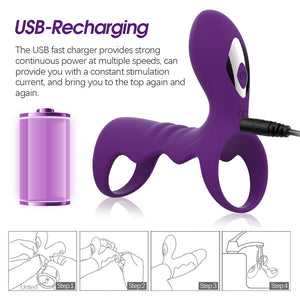 10 Frequencies Vibration Penis Ring