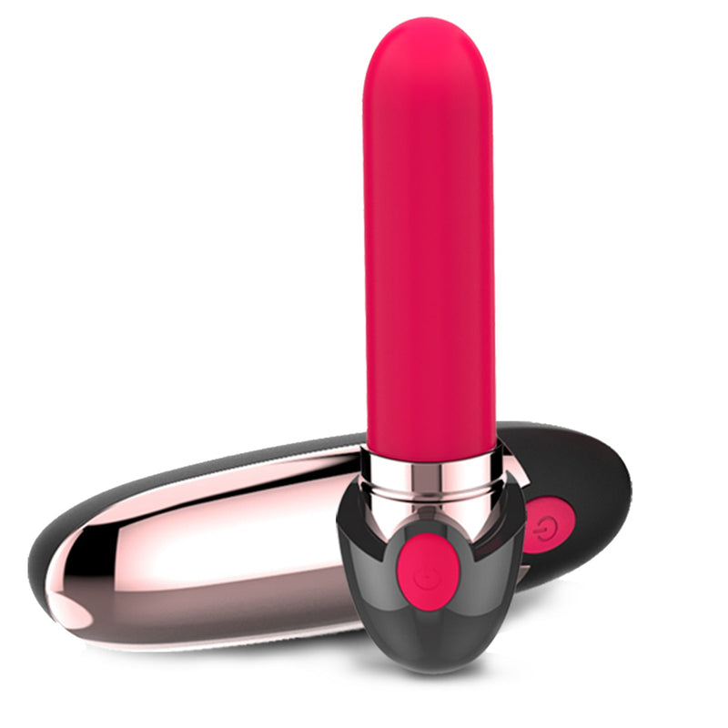 Lipstick Bullet Vibrator For Clit Stimulation With 10 Vibration Modes
