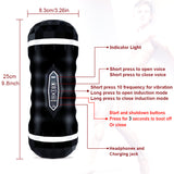 2 IN 1 Auto Dual Head Vibration Oral Masturbator