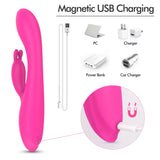 2 IN 1 G-Spot Vibrator Clit Stimulator 9 Vibration Mode with Heating