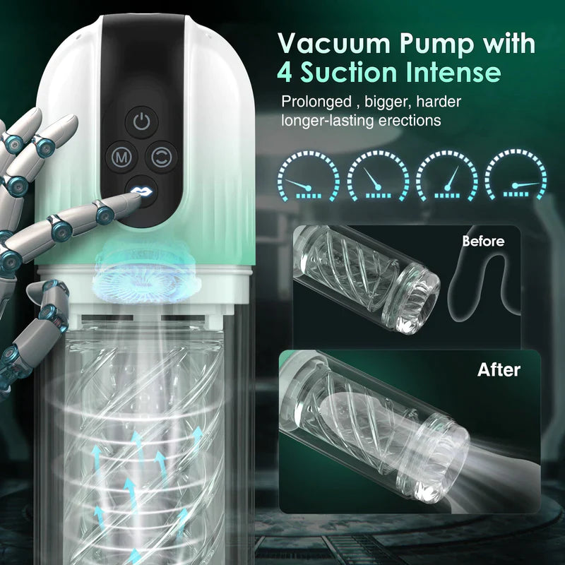 2 in 1 Penis Pump Enlargement Training Male Masturbator
