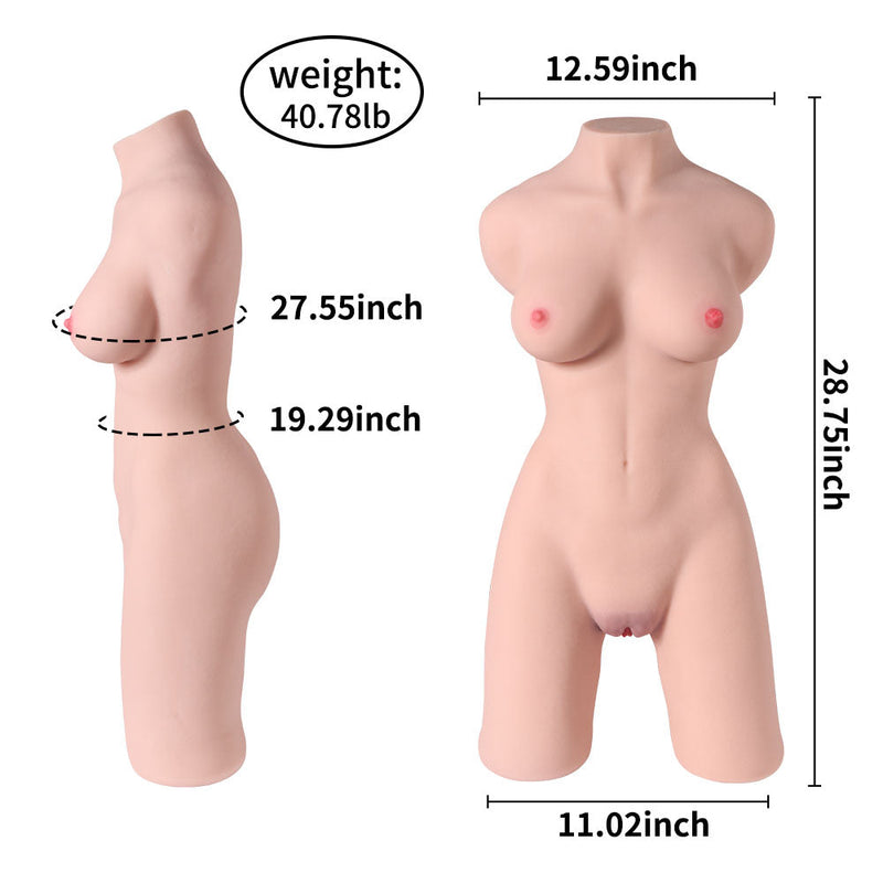 Half Body Torso Sex Doll with Plump Tits 40.78lb - Lauren